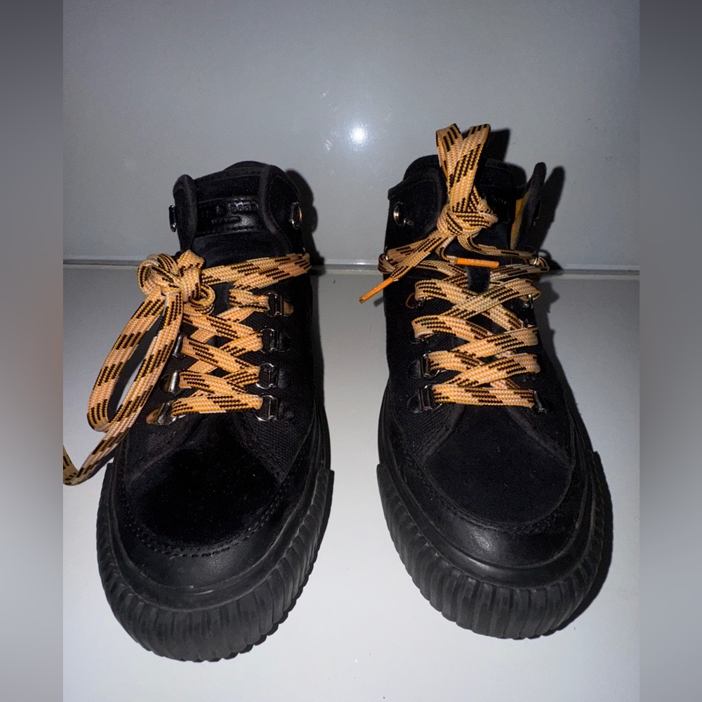 RAG AND BONES ARMY HIKER LOW TOP SNEAKERS BLACK SIZE US 7 WOMENS - Picture 8 of 11